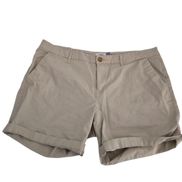 Old Navy Pants - Old Navy Women’s Perfect Shorts 3.5” Khaki Size 16 – Classic Summer Style